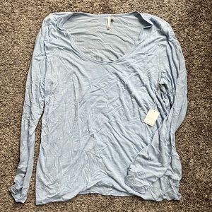 Banana Republic NWT Long Sleeve Signature T Light Blue Size XL